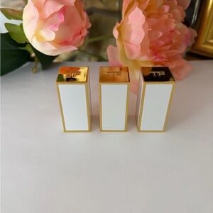 Tom Ford White and Gold Lipstick caps 3 pcs